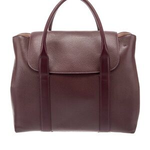 Chic Burgundy Leather Handbag
